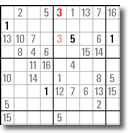 Sudoku mit zweistelligen Zahlen