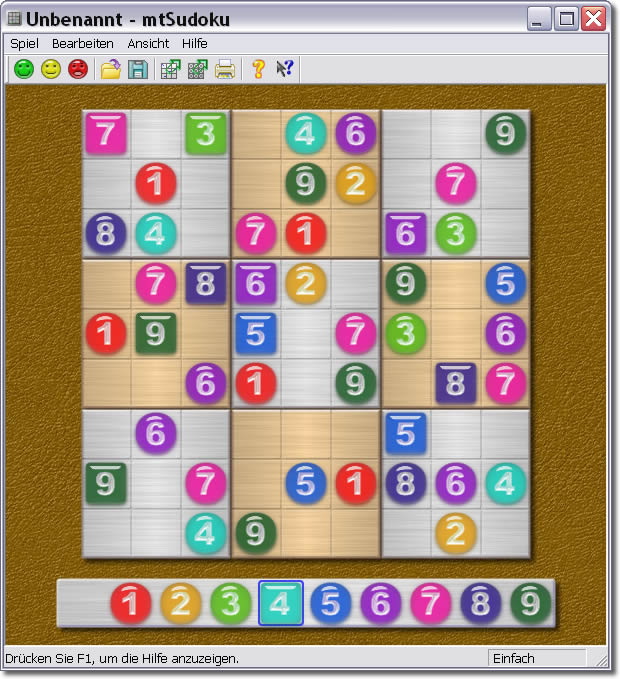 9x9 Sudoku Spiel mit Metallbrett und Glassteinen